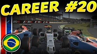 F1 2016 CAREER MODE PART 20 BRAZIL [upl. by Manwell]