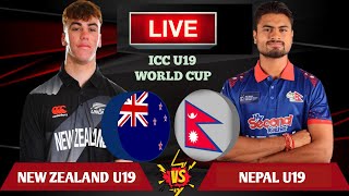 NEPAL U19 VS NEW ZEALAND U19 LIVE  ICC U19 WORLD CUP LIVE  LIVE NEPAL U19 VS NEW ZEALAND U19 [upl. by Beata886]