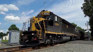 Full HD 60FPS NJ Transit Erie Heritage GP40PH2B 4210 Leads Train 4628 in Winslow Township 71824 [upl. by Ennail]