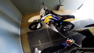 Aprilia SX50 Washing and Police Derbi DRD 88cc Ride [upl. by Kcitrap]