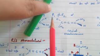 Stereochemistry of Allenes and Spirans  R S Nomenclature of Allenes and Spirans [upl. by Curt59]