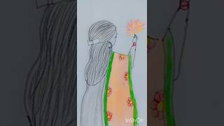 How to drawshort viral trending diwalispecial drawing art [upl. by Ibur]