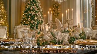 Top Bold amp Elegant Christmas Decorating Trends for 2024 Transform Your Home with Luxurious Decor [upl. by Alleuqcaj717]