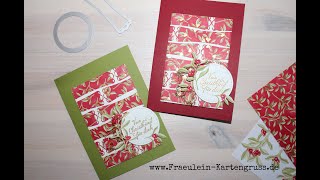 Weihnachtskarte  Zur Weihnachtszeit  Tutorial  Stampin´Up [upl. by Yasmine]