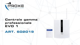 Centrale gamma professionale EVO 1  ART 602019 [upl. by Nahseez]