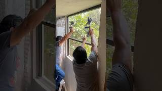 Instalando una ventana de aluminio acompáñame ventana instalacion aluminio diaadia trabajo [upl. by Zhang]