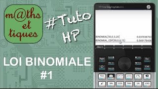 PROBA  Calculer une probabilité pour une loi binomiale  Tutoriel HP Prime [upl. by Christoper941]