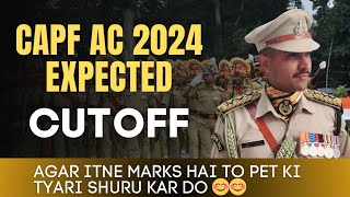 UPSC CAPF AC 2024 Expected Cutoff  Lowest Cut off  capf upsccapf capfac [upl. by Yesnik]