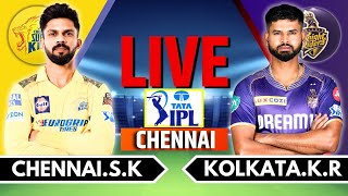 IPL 2024 Live CSK vs KKR Live Match  IPL Live Score amp Commentary  Chennai vs Kolkata Live Match [upl. by Virendra]