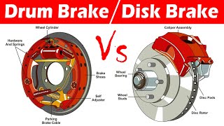 Differences between Drum Brake and Disc Brake [upl. by Jarrell]