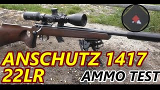 Anschutz 1417  Accuracy Test  50 Yards [upl. by Siugram]