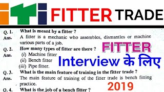 Apprentice Interview 2019  ISROBHELDRDOSAILONGC Fitter Interview Questions amp Answers 2019 [upl. by Jordanson]