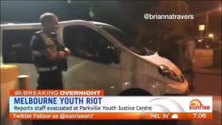 Teens Riot At Detention Centre  Parkville Melbourne 2017 [upl. by Aiciled]