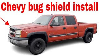 Chevy Silverado Bug ShieldStone Guard Install 20032007 [upl. by Yazbak849]