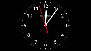 Ticking clock sound and animation 12 hours clock animation Sleepingmood घड़ी soothing relaxing [upl. by Dnomaid377]