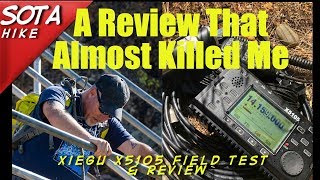 This review almost killed me  SOTA hike Testing the Xiegu X5105  K6UDA Radio [upl. by Ahsiekin773]