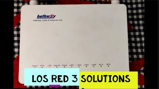 LOS Red Light Blinking on Router 3 Solutions  Any Router [upl. by Orgell]