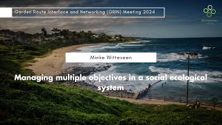 Managing multiple objectives in a social ecological system [upl. by Francyne488]