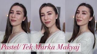 Pastel Ürünleriyle Makyaj  Tek Marka [upl. by Haek]