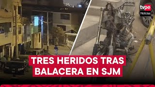 Balacera deja tres heridos en San Juan de Miraflores [upl. by Troyes]