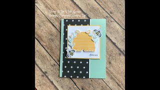 Stampin Up NEW Honey Bee Card Tutorial [upl. by Clorinde937]