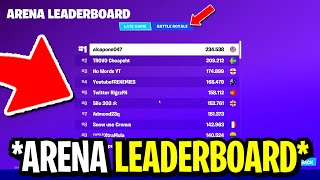 NEW Arena Leaderboard in Fortnite Check Your Fortnite Stats Ingame [upl. by Eibrik]