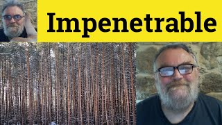 😎 Impenetrable Meaning  Impenetrable Defined  Impenetrable Examples  Impenetrable [upl. by Mackler]