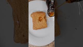 Savoury French toast Snack peanut butter and Maple Syrup [upl. by Esmerelda]