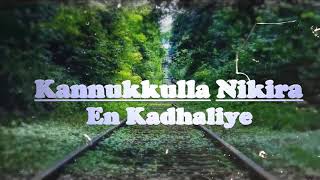 Kannukkulla Nikira En Kadhaliye  ALBUM SONG LYRICS [upl. by Eldora]