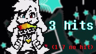 I only got hit 3 times in chaos end asriel  chaos end asriel phase 1 PB [upl. by Halladba288]