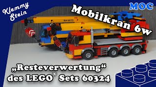 Mobilkran 6w  Resteverwertung des LEGO® Sets 60324 [upl. by Rehoptsirhc520]