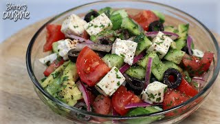 How to make a GREEK SALAD  The perfect salad for any occasion [upl. by Goebel]