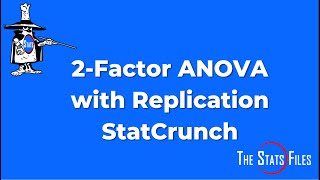 Part 2 ANOVA Two Factor with Replication using StatCrunch and Excel [upl. by Enhpad]