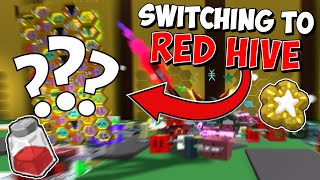 SWITCHING To RED HIVE  Roblox Bee Swarm Simulator Part 1 [upl. by Natloz]