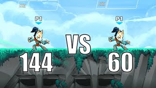 60 Hz VS 144 Hz Monitors for Brawlhalla [upl. by Anitsrik87]