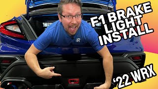 Noble F1 Brake Light Install for 2022 Subaru WRX [upl. by Gridley]