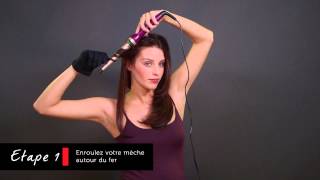 Tutoriel Fer conique Créer des boucles voluptueuses [upl. by Wilde]