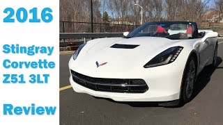 2016 Convertible C7 Corvette Stingray Z51 3LT  Review  Cars 101 [upl. by Laoj745]