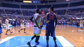 Raymond Almazan taunting Malcolm White  PBA Commissioner’s Cup 2018 [upl. by Oterol712]