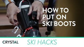 Ski Hacks  How To Put On Ski Boots  Crystal Ski Holidays [upl. by French]