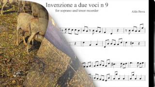 A Bova Invenzioni a due voci 9 e 10 for recorder [upl. by Jacinthe]