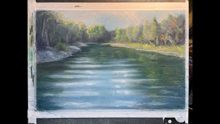 Water scene using NuPastel [upl. by Titos339]