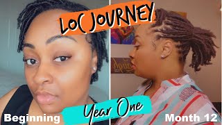 12 Month Loc Update  Visual Loc Journey  Comb Coils Loc Journey [upl. by Eerdua]