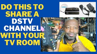 do this to share a dstv channel with your tv room [upl. by Sherr]