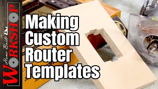 How to make custom sized router templates  Make repeatable and accurate cuts with your router [upl. by Ailhat350]