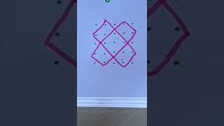 55 dots rangoli rangolidesigns dailyrangoli shortsvideo viralvideo [upl. by Klotz]