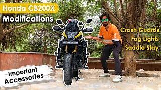 Honda CB200X Modifications  Honda CB200X Accessories [upl. by Nesyaj752]