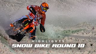 Amsoil Championship Snocross 2022  Snow Bike Moto 2 Round 10 Highlights [upl. by Krasnoff756]