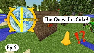 The Quest for Coke  Gregtech New Horizons Episode 2 [upl. by Esej]