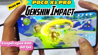 GENSHIN IMPACT PLAY ON POCO X3 PRO SNAPDRAGON 860  Handcam [upl. by Aneeram880]